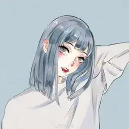 情侣动漫头像 背靠背同款耳机日常风