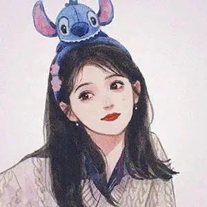 治愈系动漫头像 抱着奶茶的圆脸女孩